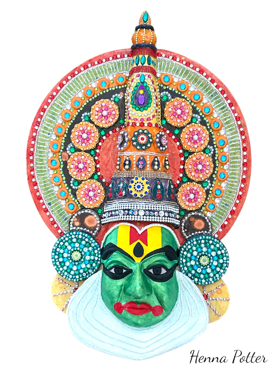 Kathakali Dance Mask - Art by Bala