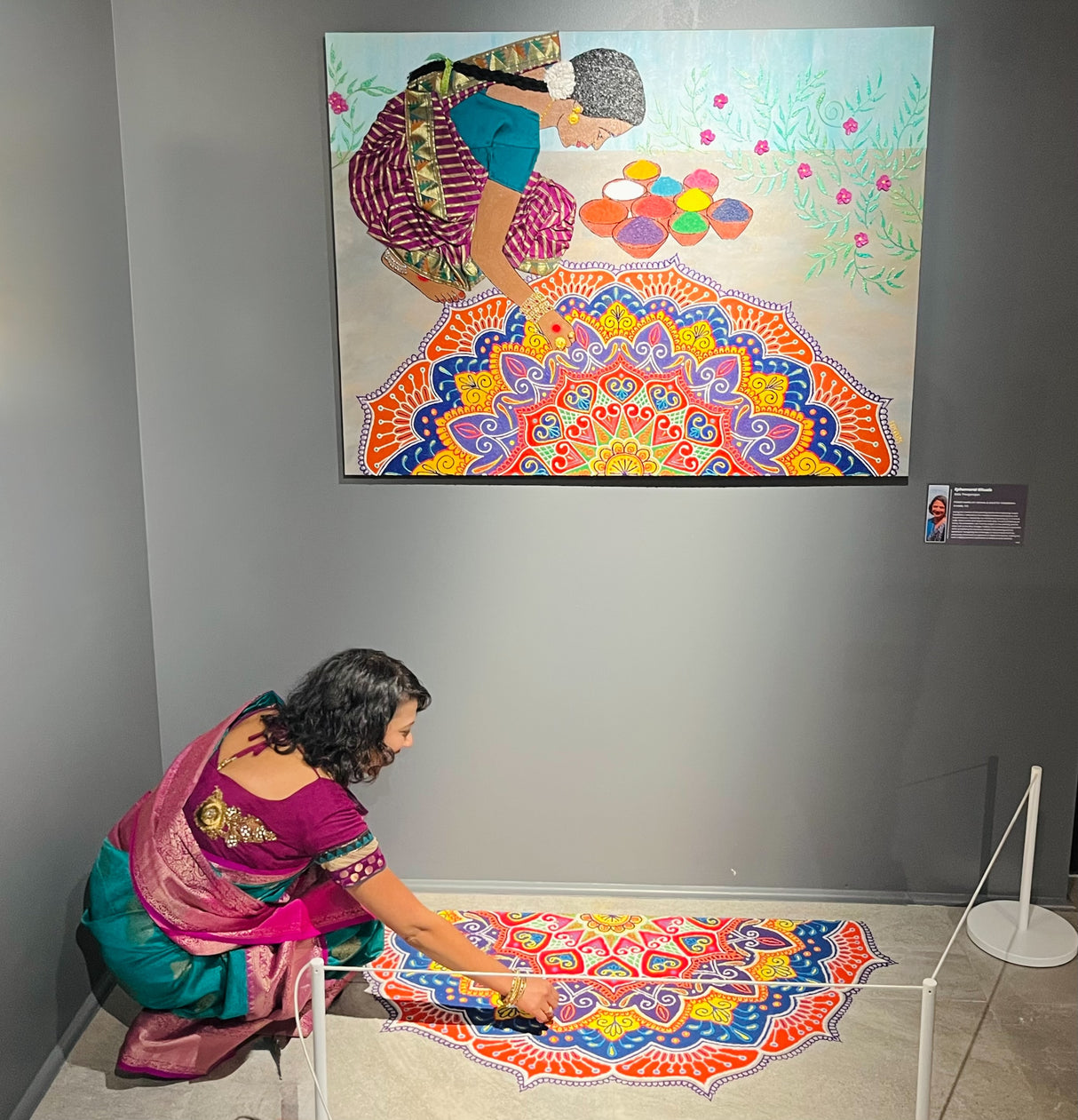 Suvrata | Textured Portrait Painting - Art by Bala