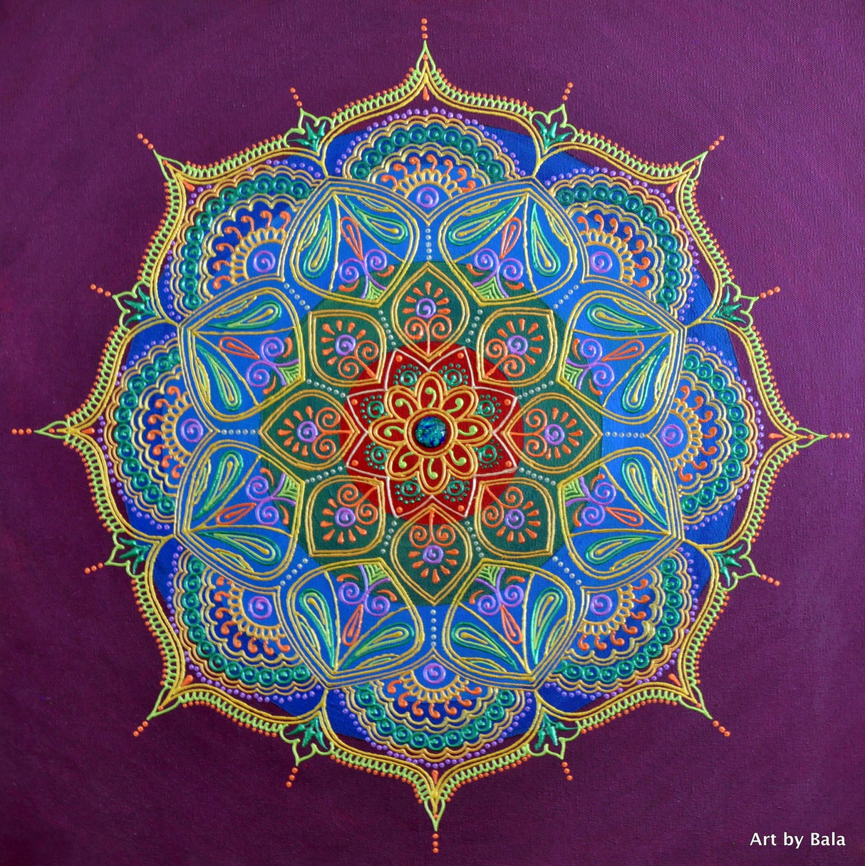 Reverberation Mandala - Art by Bala