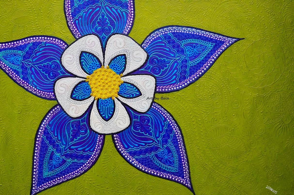 Columbine Flower - Art by Bala