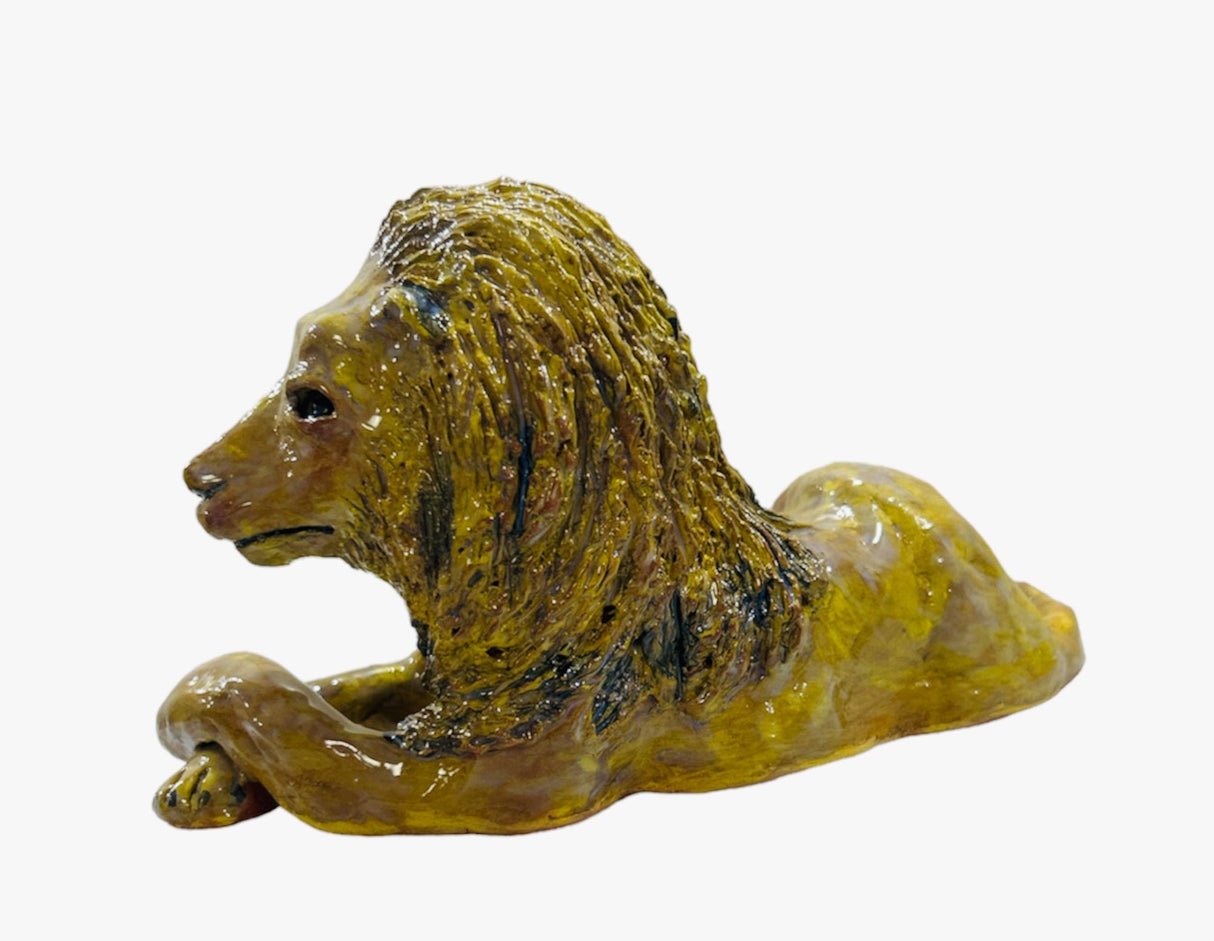 Lion - Ceramic Sculpture Art - Art by Bala