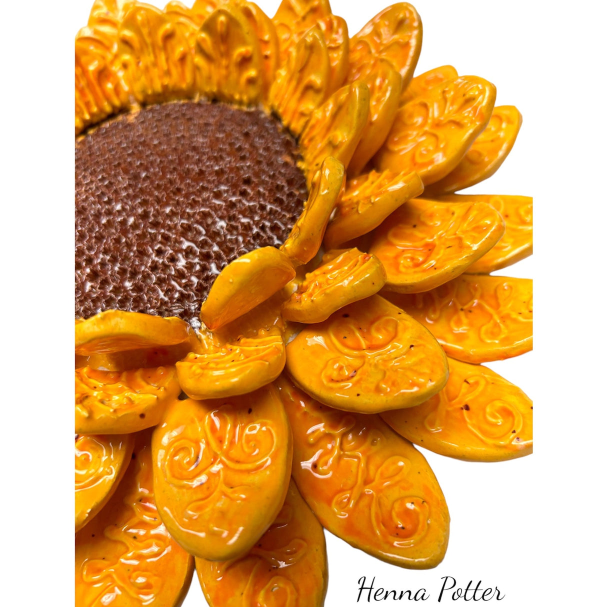 Sunflower - Ceramic Wall Art - Art by Bala