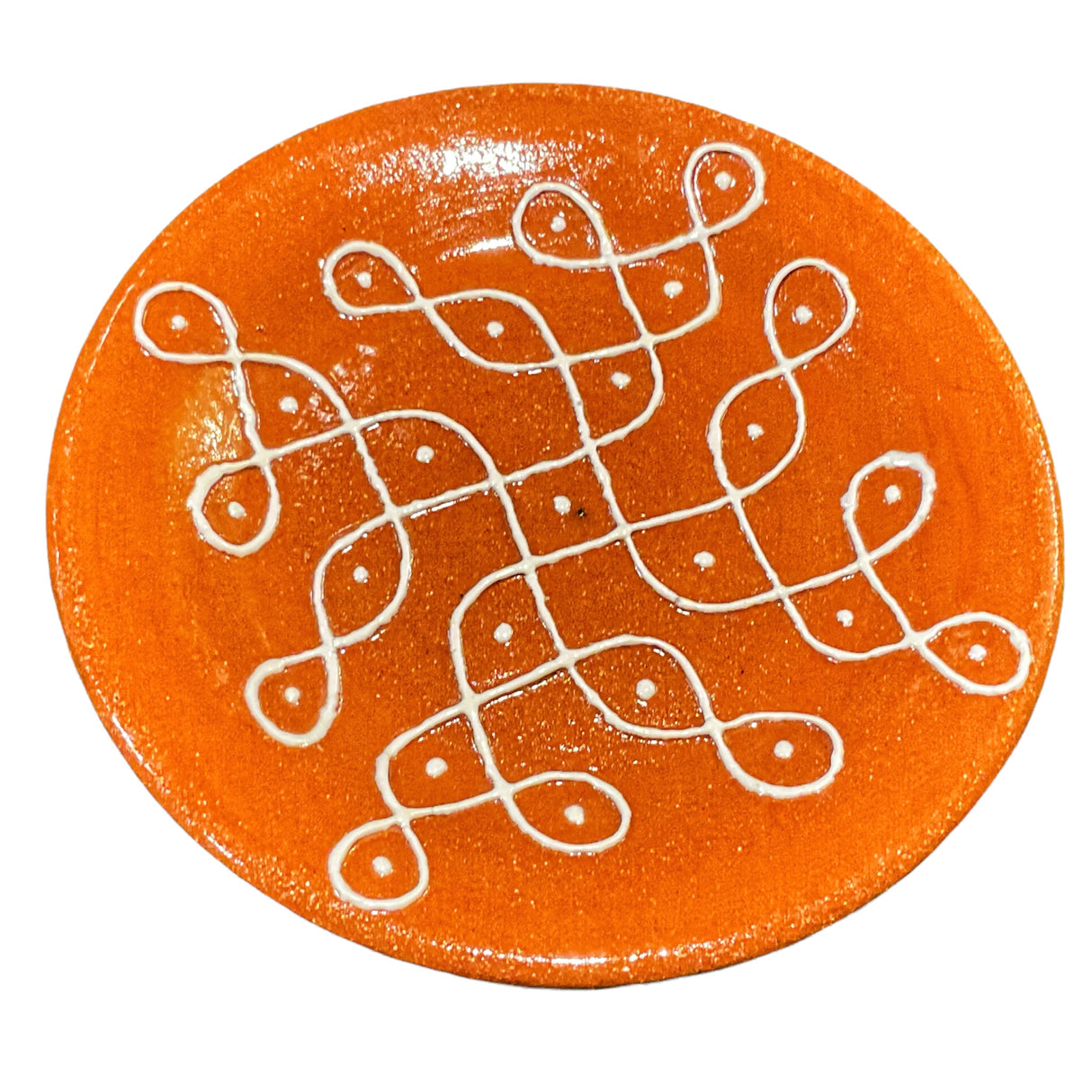 Terracotta Kolam plate 15