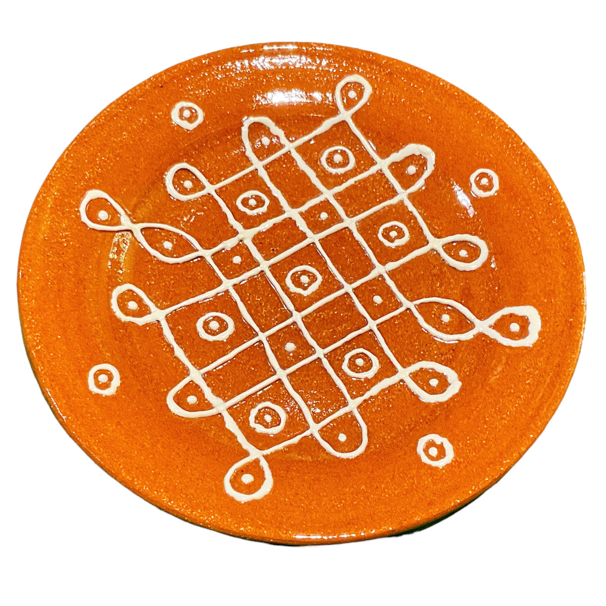 Terracotta Kolam plate 13