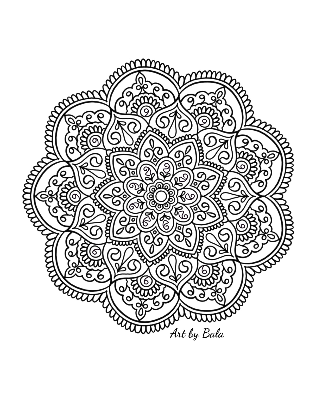 Meditative Mandalas - Volume 2 - Art by Bala