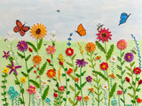 Summer Wildflowers | Textured Floral Painting | Original Contemporary Artwork