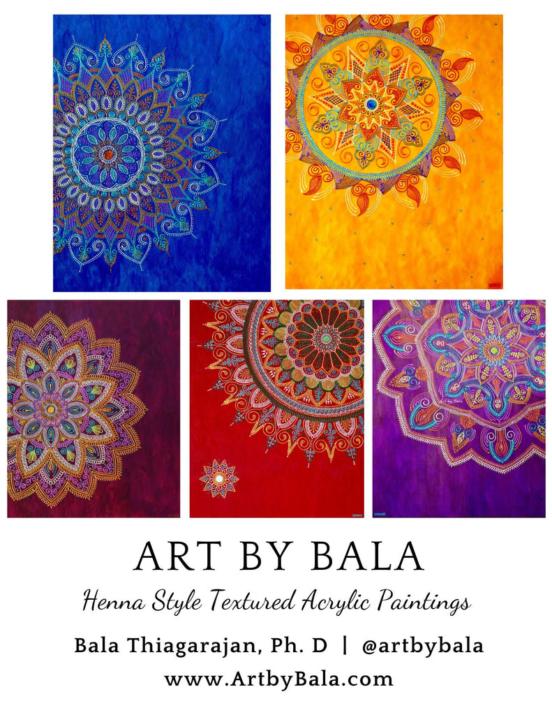 Mandala Notecards 2 - Art by Bala