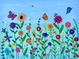 Summer Wildflowers | Textured Floral Painting | Original Contemporary Artwork
