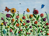 Summer Wildflowers | Textured Floral Painting | Original Contemporary Artwork