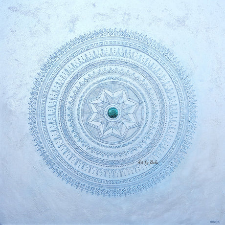 Silver Sky Mandala - Art by Bala