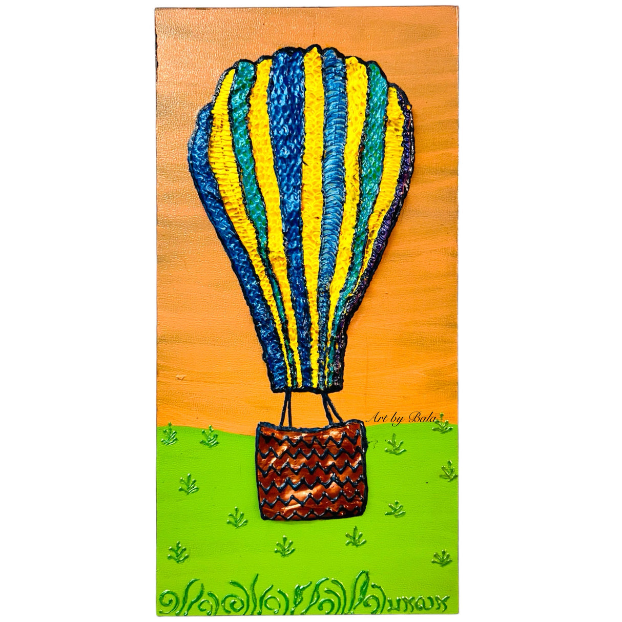 Hot air Balloon Painting - 4 - Art by Bala
