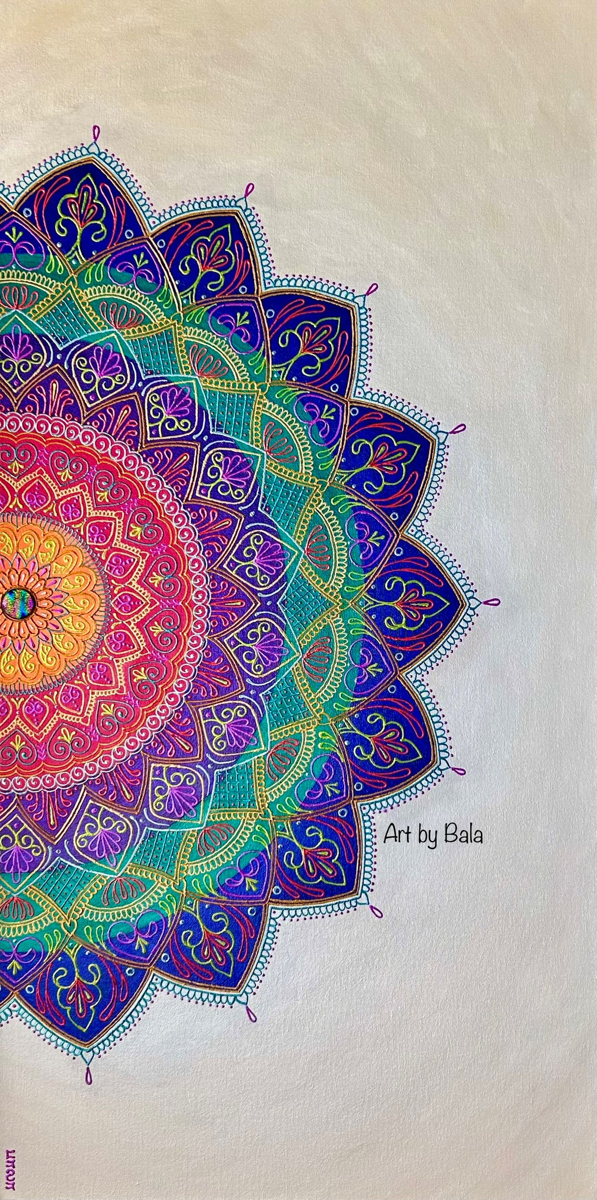 Ebulience Mandala - Art by Bala