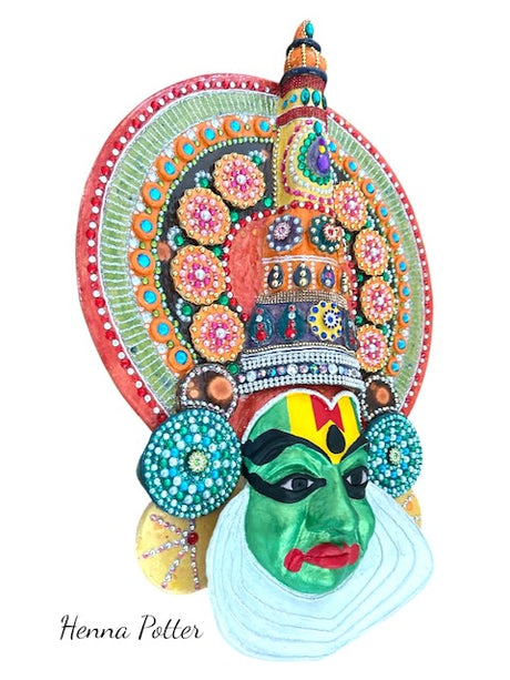 Kathakali Dance Mask - Art by Bala