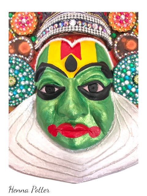 Kathakali Dance Mask - Art by Bala