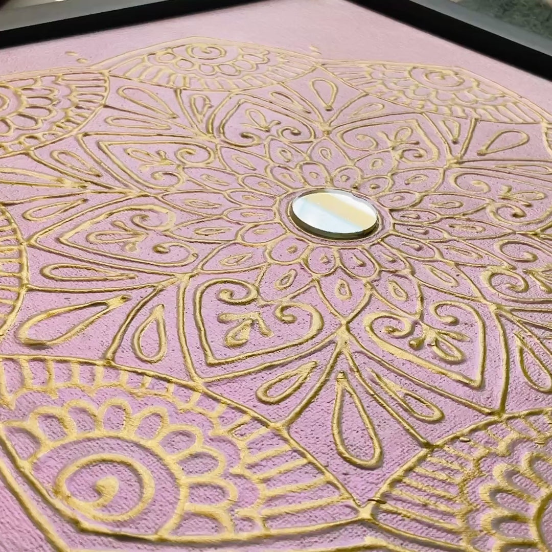 Serenity No. 17 | Original 3D Textured Mandala Painting