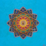 : Serendipity Mandala by Bala, vibrant acrylic mandala artwork symbolizing joyful discovery