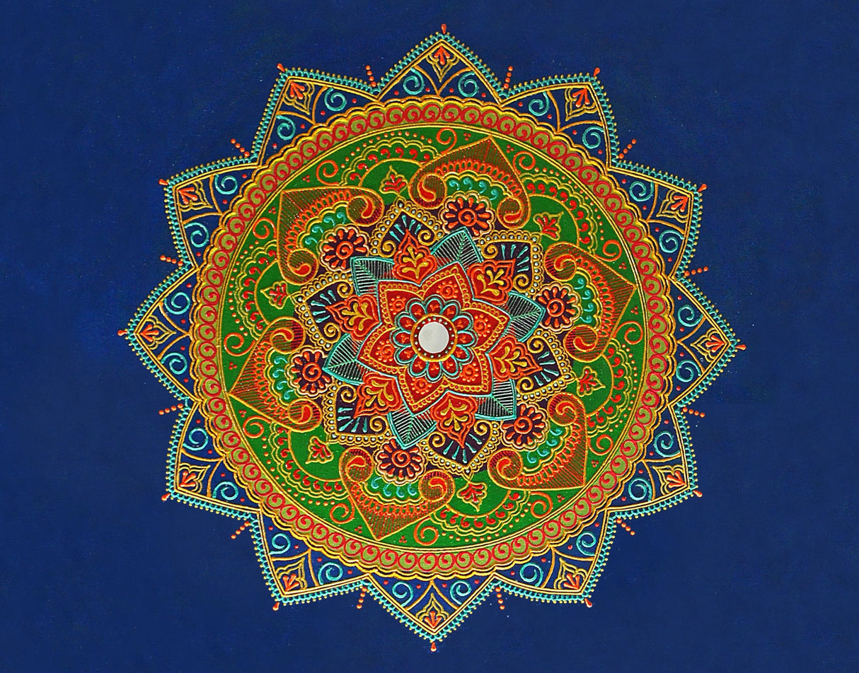Blue Expanse Mandala - Art by Bala