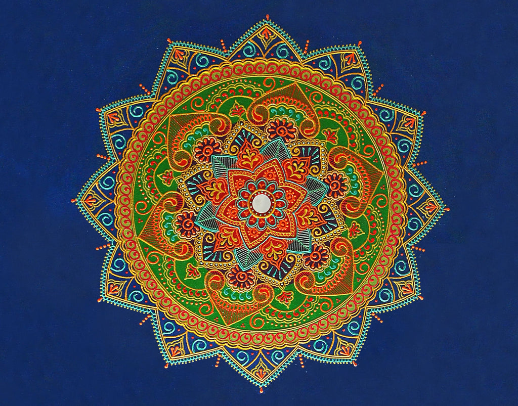 Blue Expanse Mandala - Art by Bala