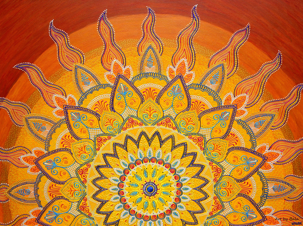 Golden Dawn Mandala - Art by Bala