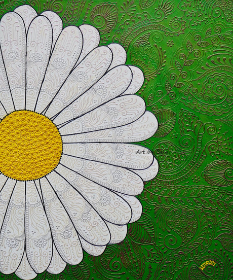 White Daisy - Art by Bala