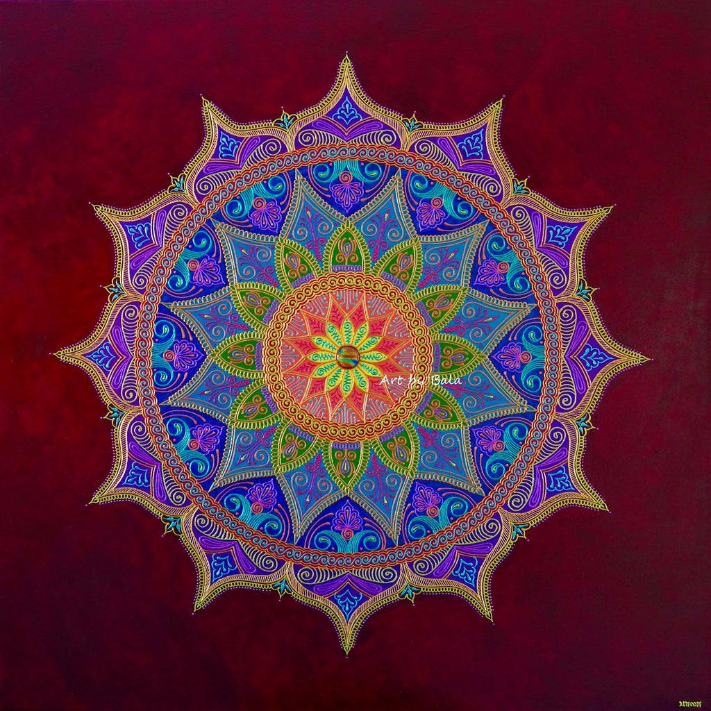Joy Mandala - Art by Bala