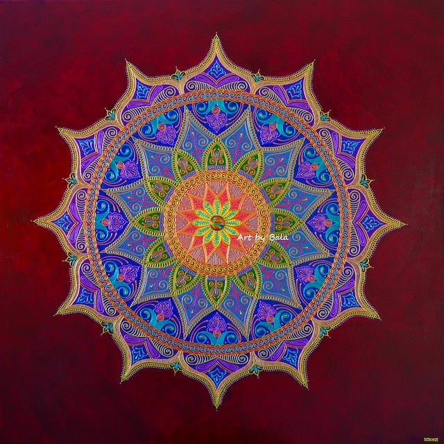Joy Mandala - Art by Bala