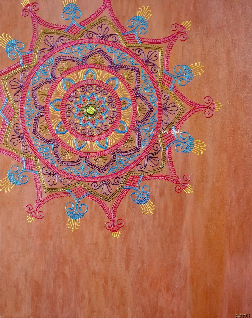 Contemplate Mandala - Art by Bala