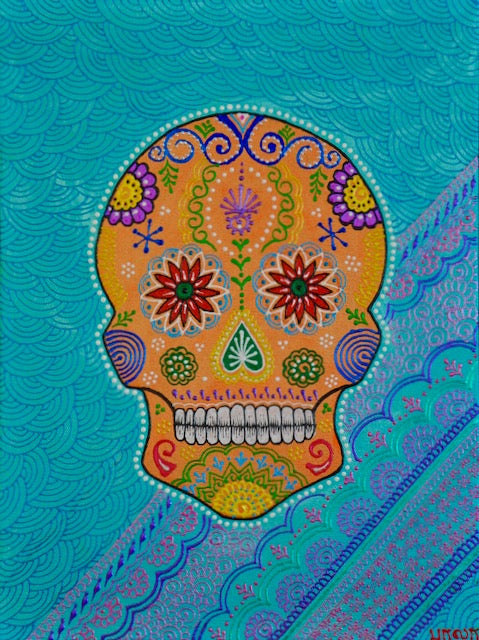 Sugarskull - Blue - Art by Bala