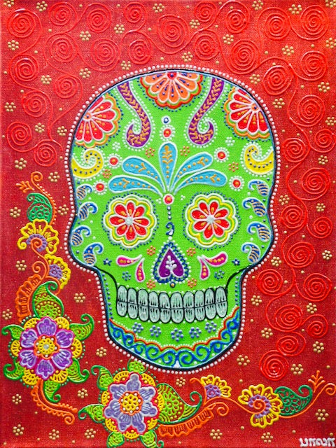 Sugarskull - Red - Art by Bala