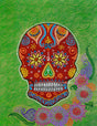 Sugarskull - Green - Art by Bala