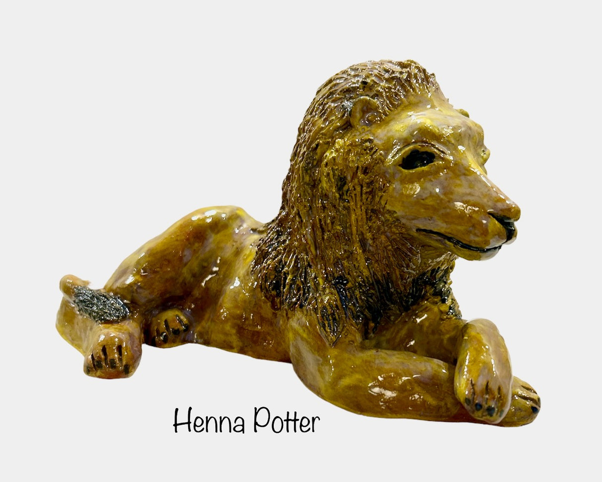 Lion -  Ceramic Sculpture Art - Art by Bala