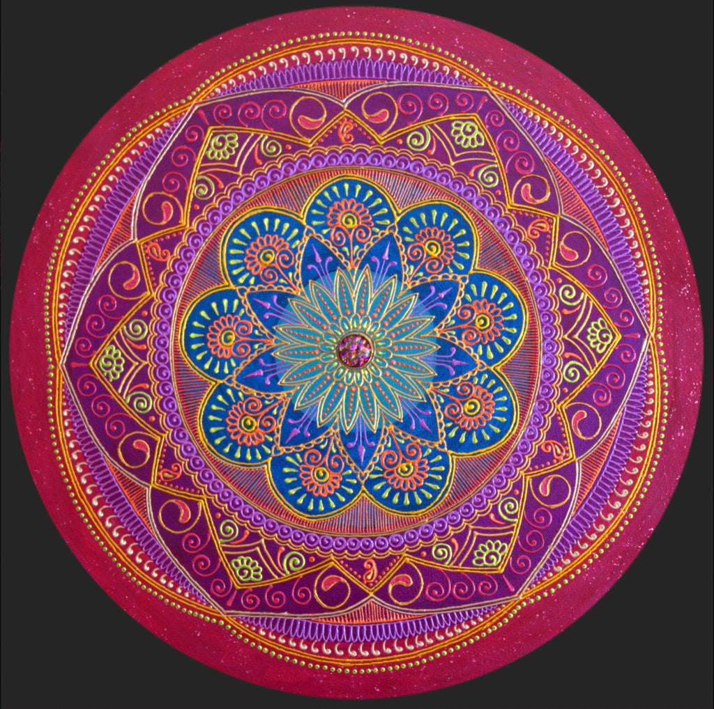 Contentment Mandala - Art by Bala