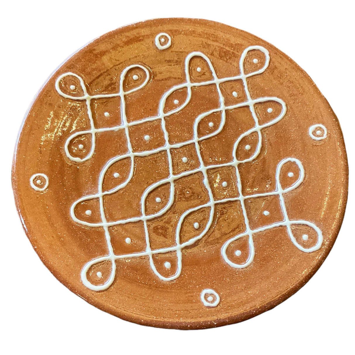 Terracotta Kolam plate 21 - Art by Bala