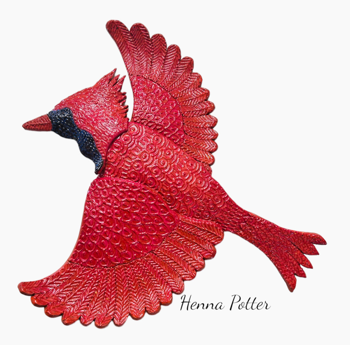 Ceramic Cardinal - Art by Bala