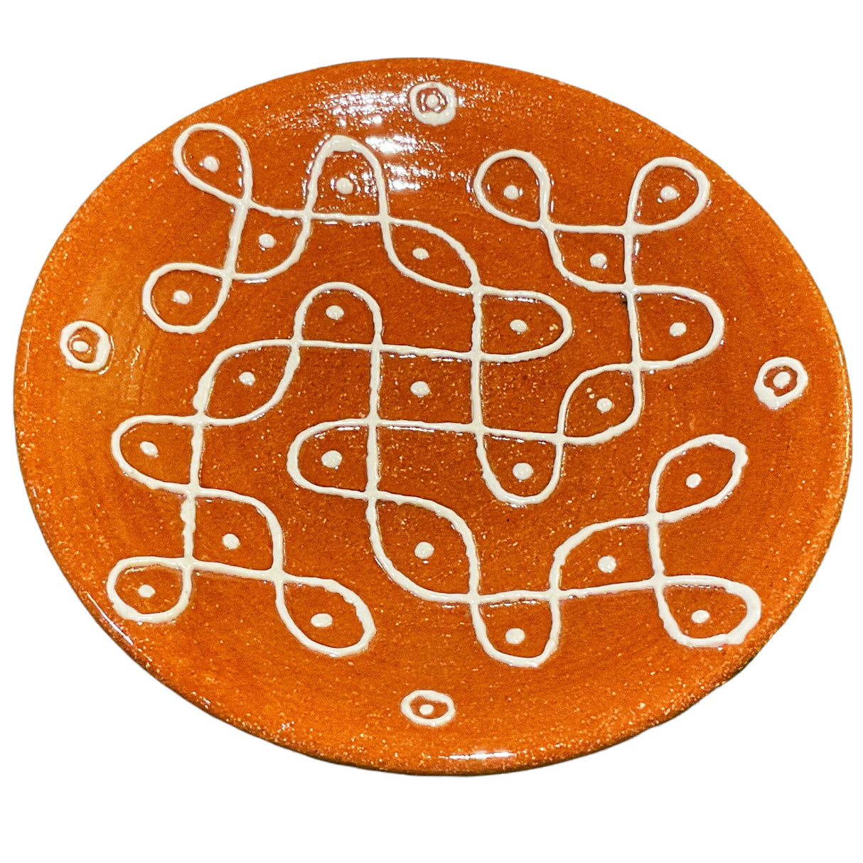 Terracotta Kolam plate 14