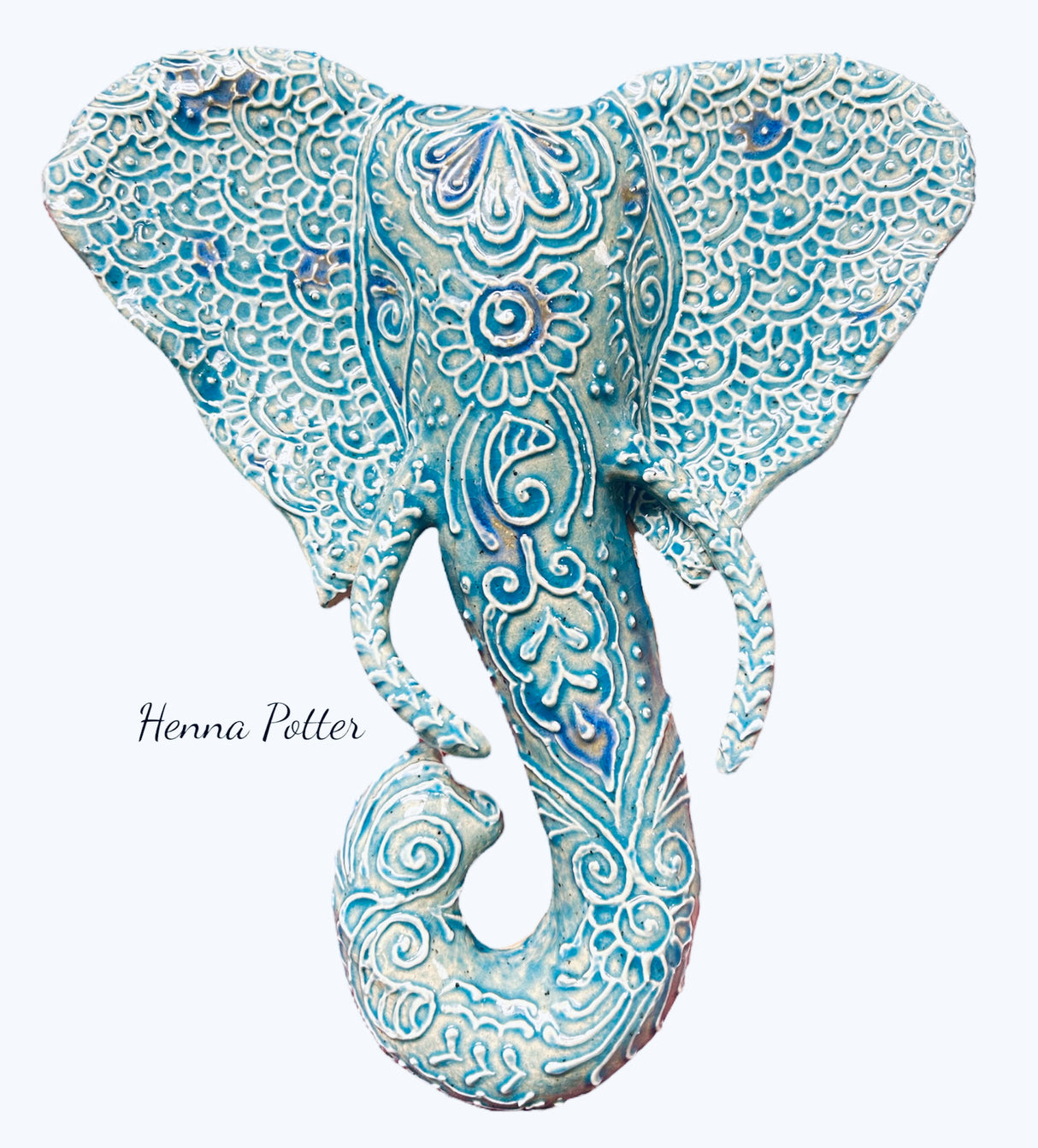Elephant Ceramic Wall Art - 12 - Art by Bala