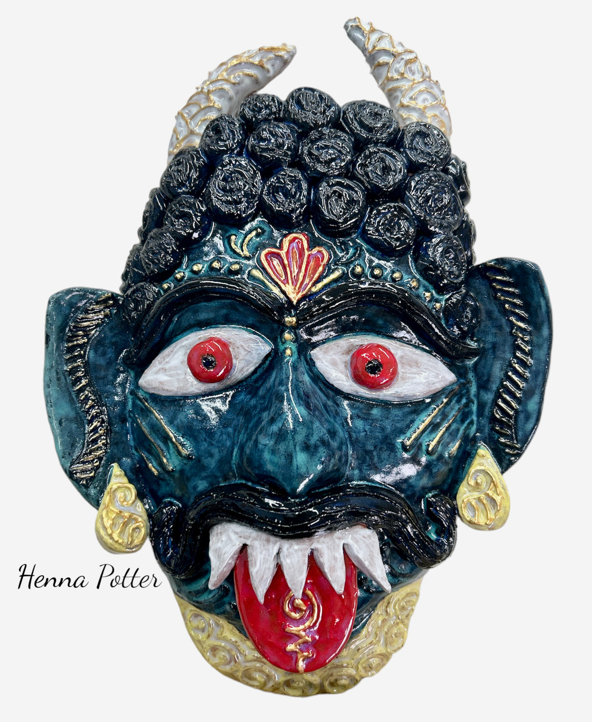 Indian Evil eye Protection Mask - Art by Bala