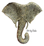 Elephant Ceramic Wall Art - 11 - Art by Bala