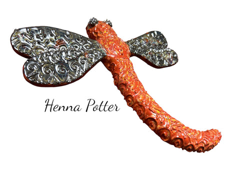 Dragonfly Ceramic Wall Art - 2